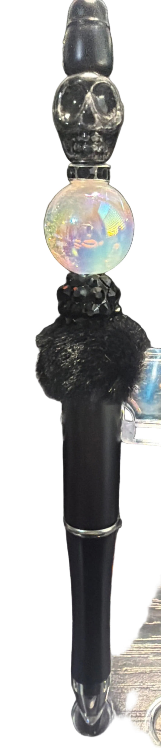 Black skull pen