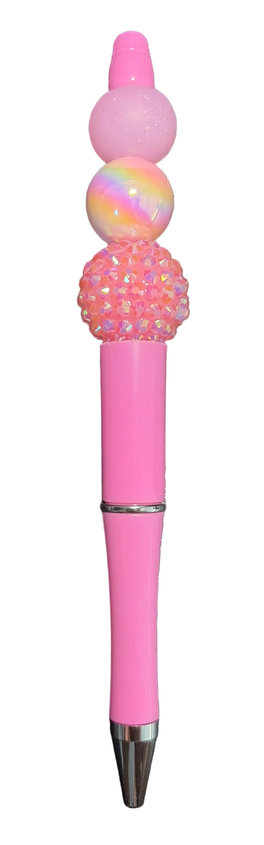 Pink beaded pen