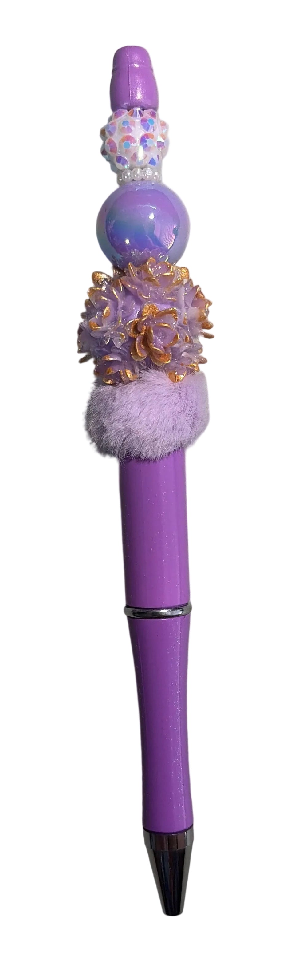 Purple beaded pen