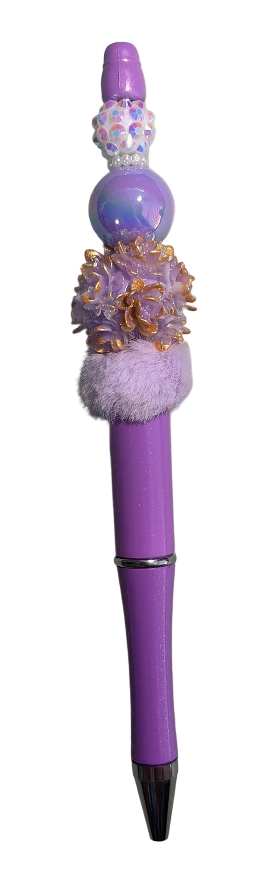 Purple beaded pen